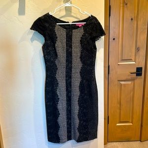 Betsy Johnson Size 6 Black and Grey